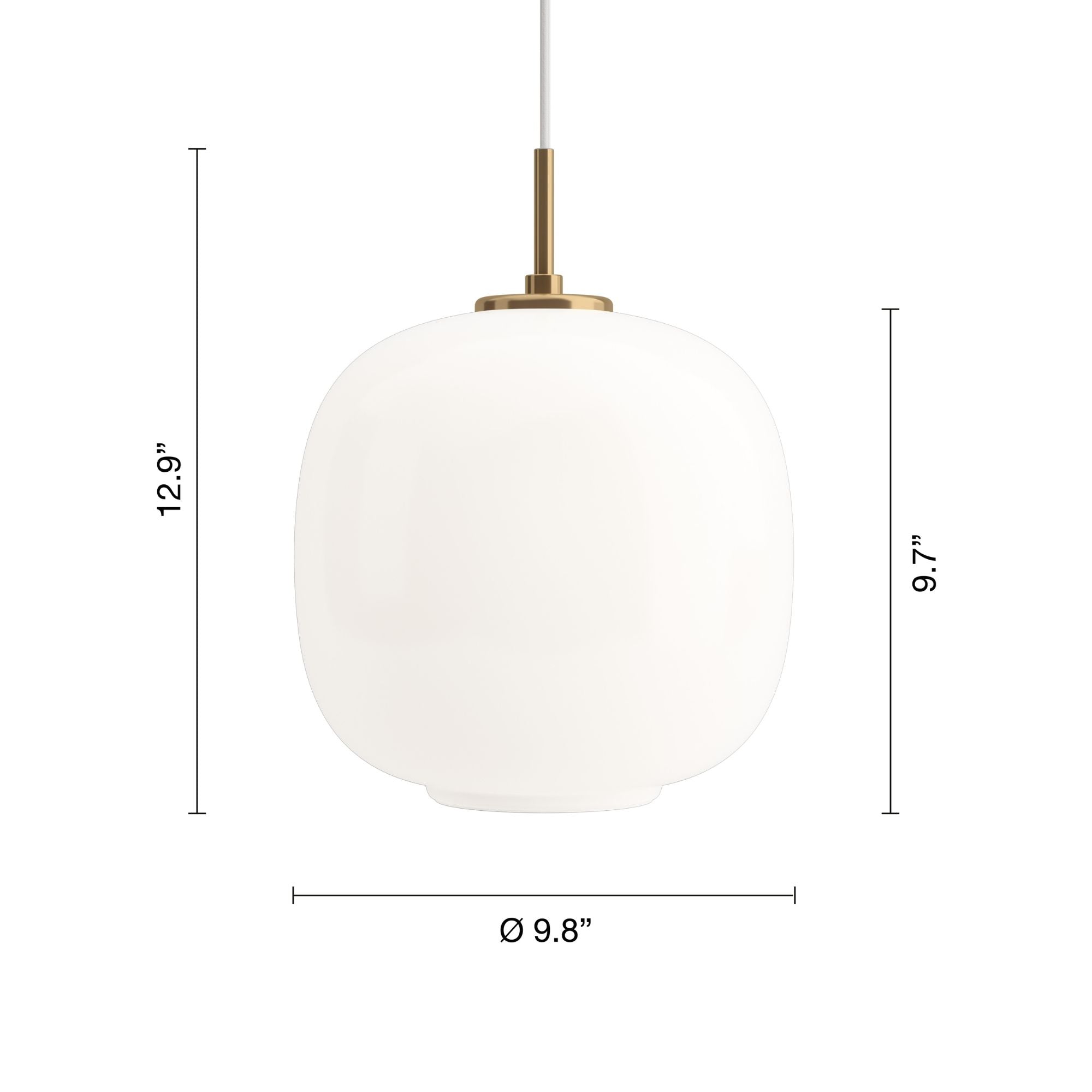 VL45 Radiohus Pendant  - Dimensions