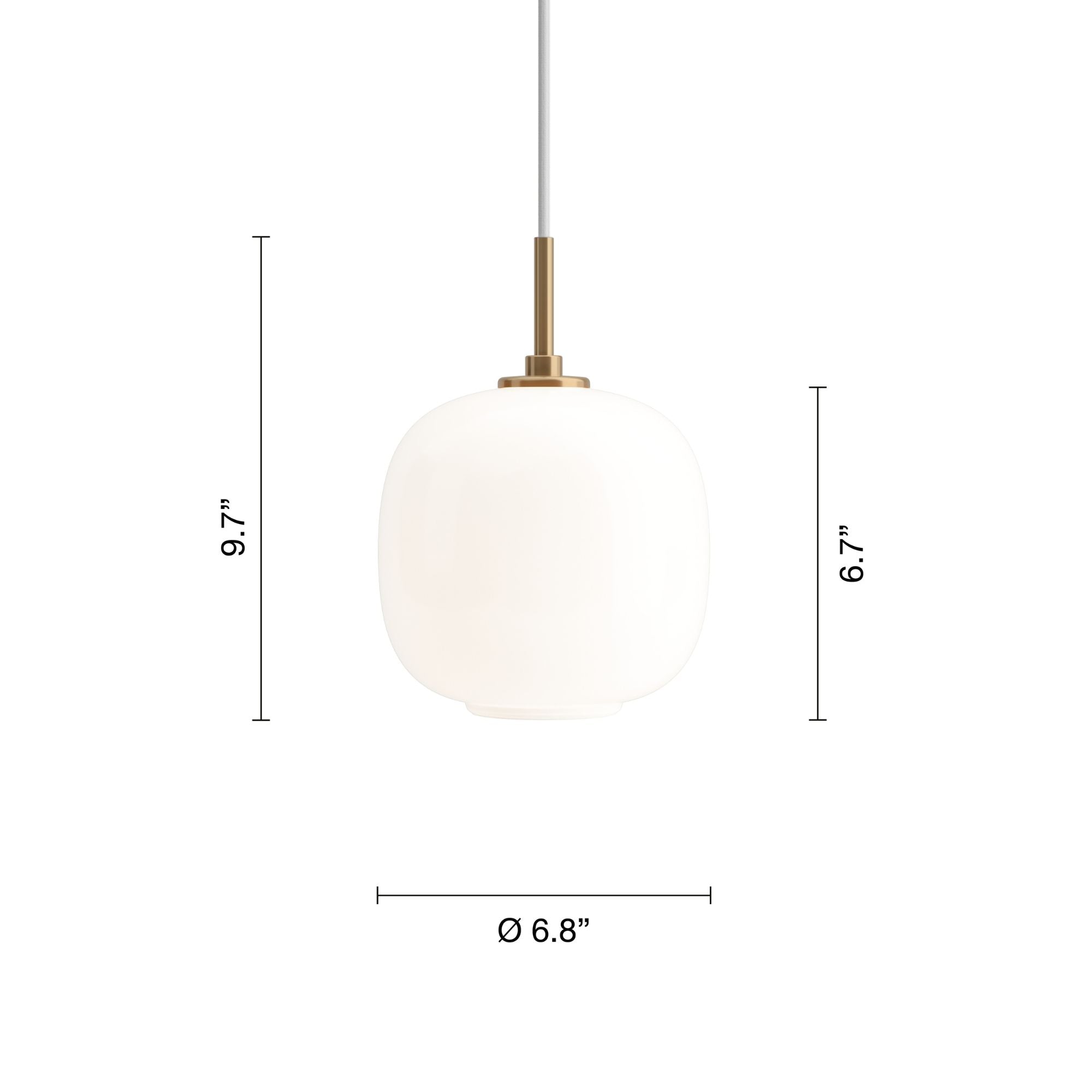 VL45 Radiohus Pendant  - Dimensions