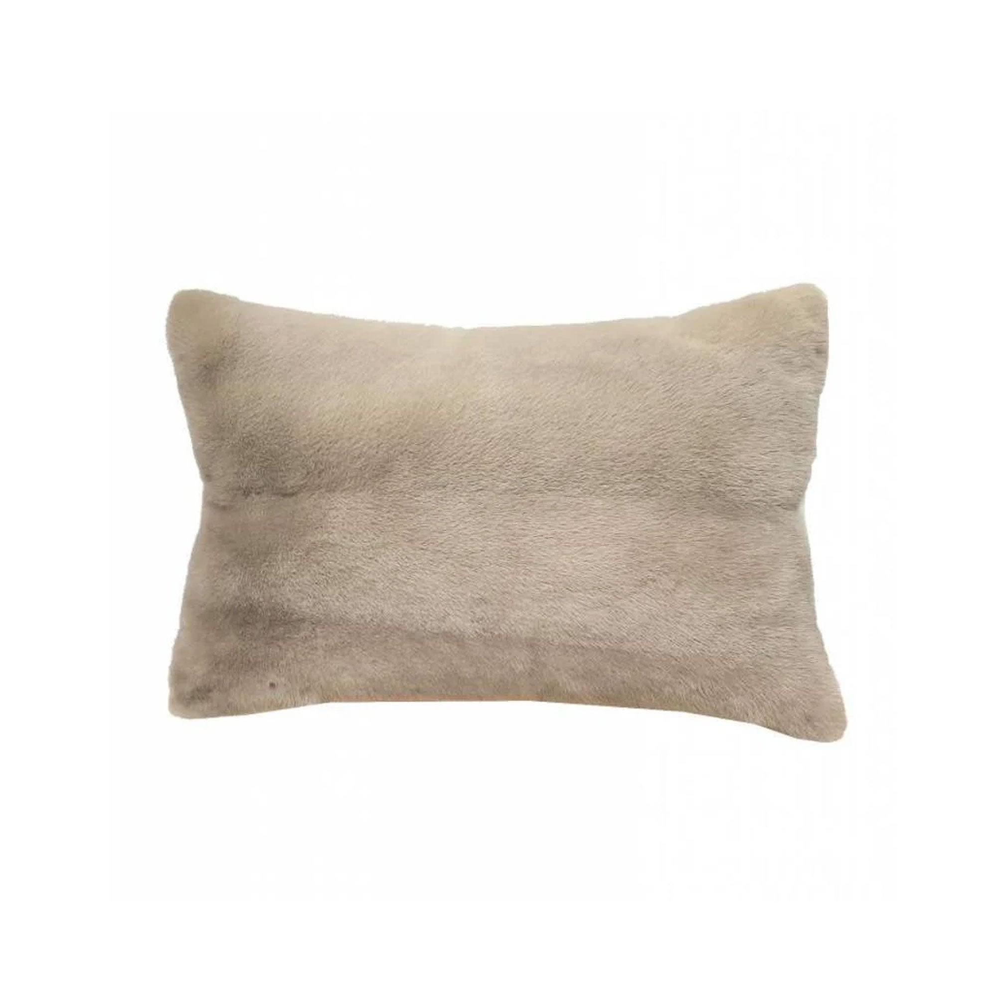 Taupe Fur Pillow | DSHOP