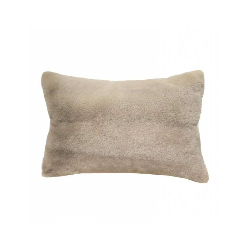Taupe Fur Pillow | DSHOP