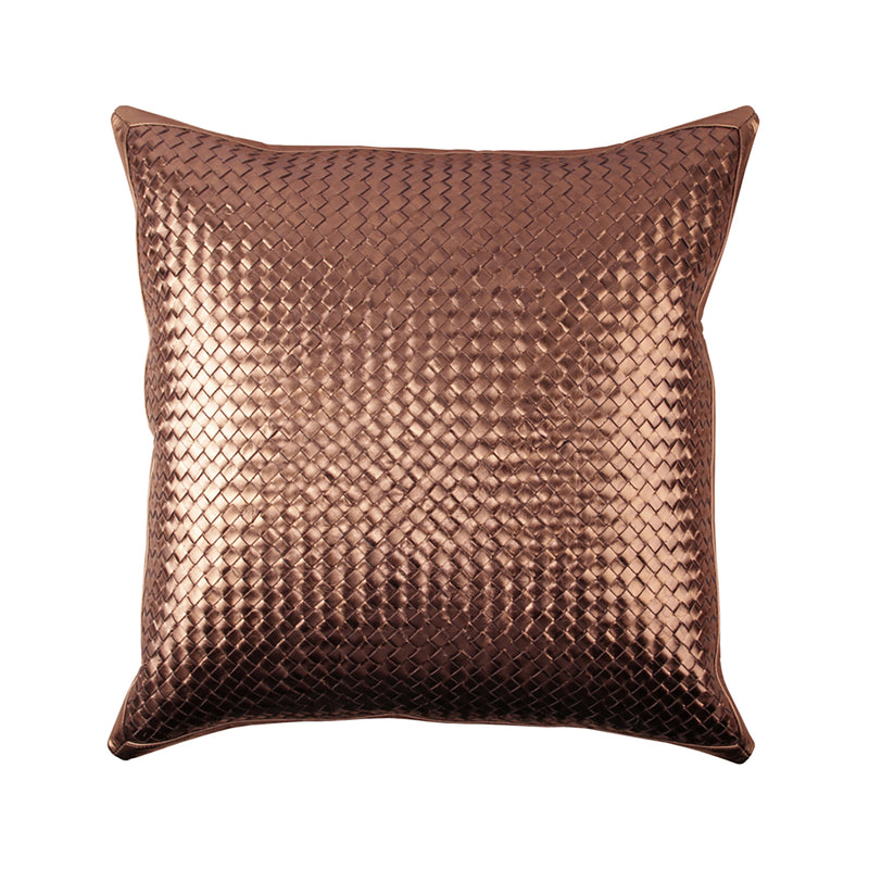 Bling Bronze Leather Pillow