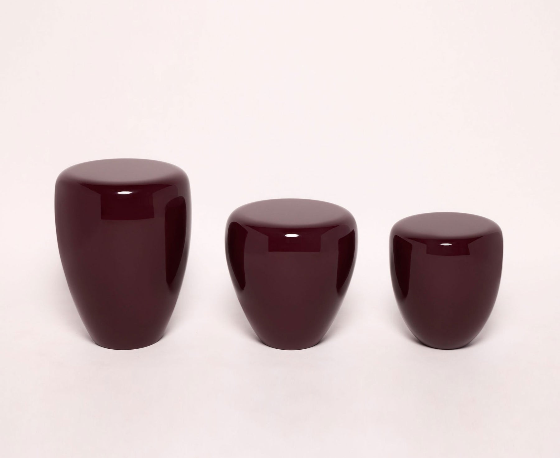 Dot Table Stool - Deep Garnet