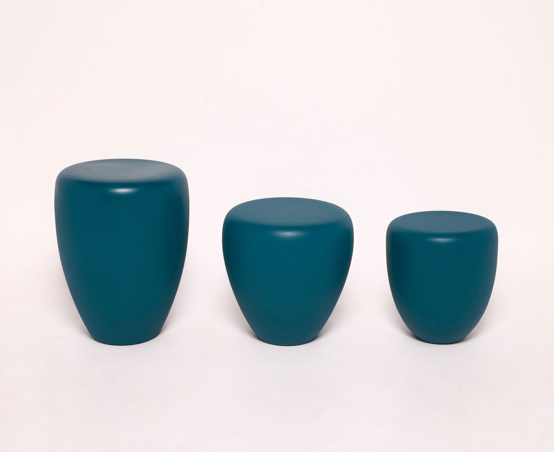 Dot Table Stool - Peacock Blue Matte