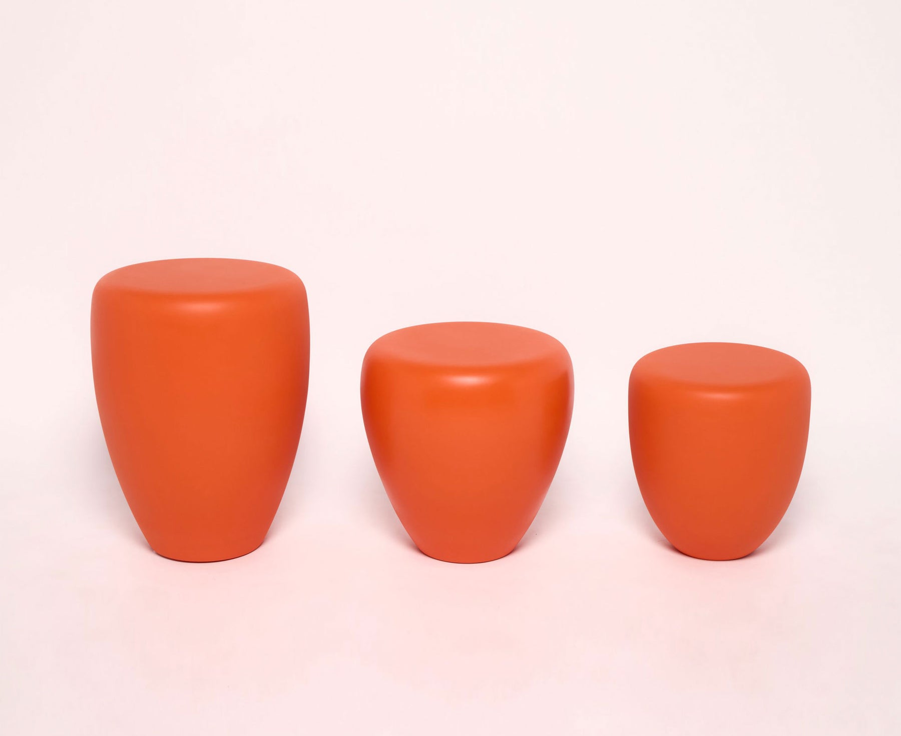 Dot Table Stool - Tangerine Matte