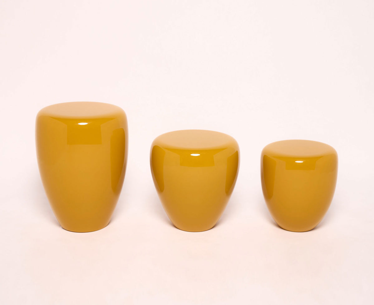 Dot Table Stool - Warm Saffron