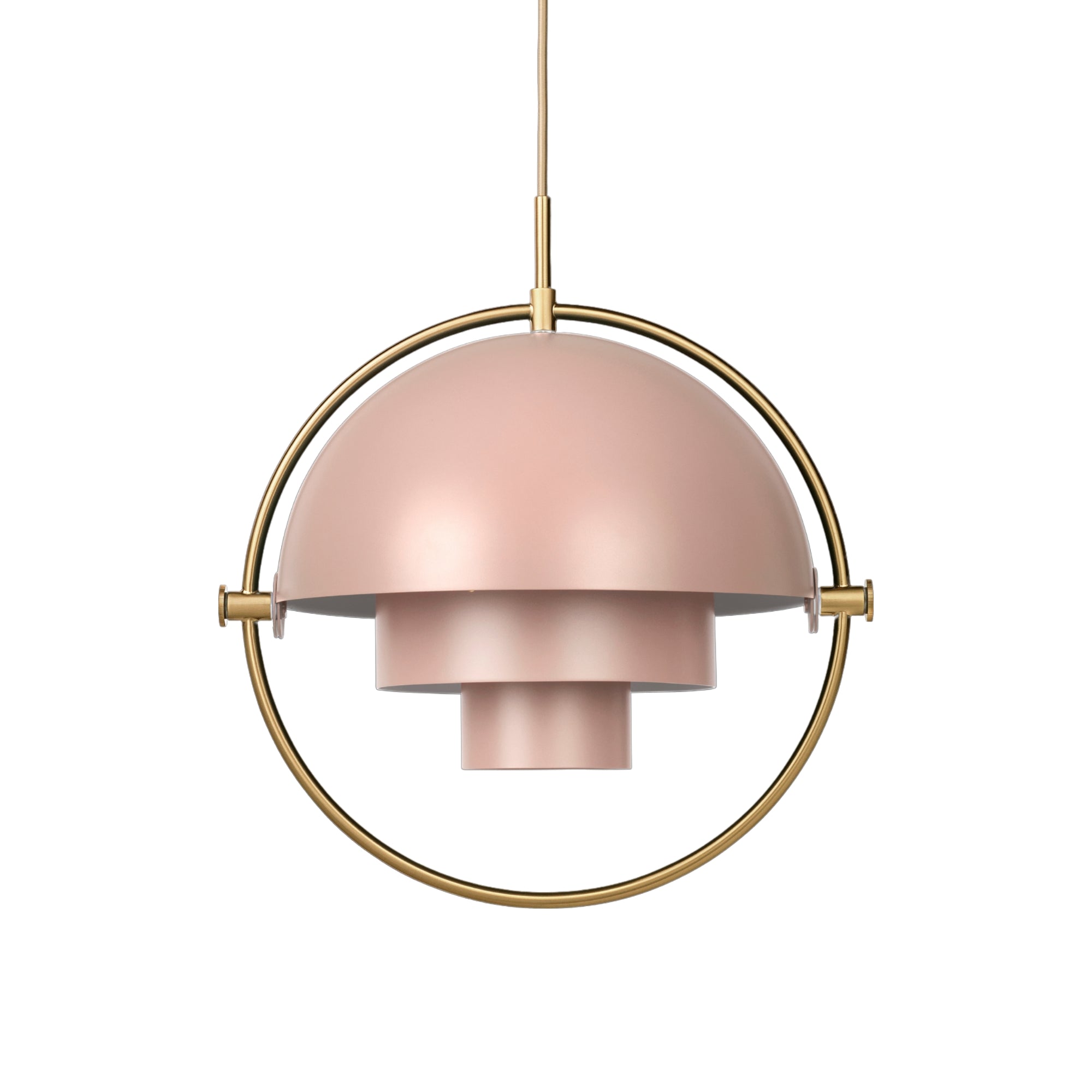 Multi-Light Pendant - Brass / Rose Dust