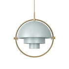 Multi-Light Pendant - Brass / Sea Grey