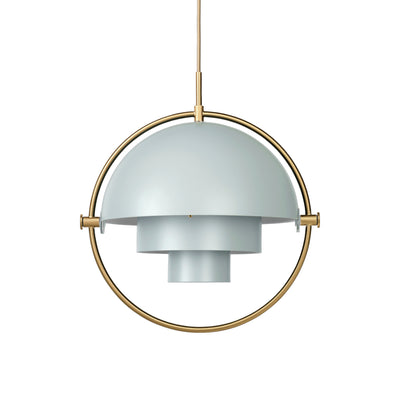 Multi-Light Pendant - Brass / Sea Grey