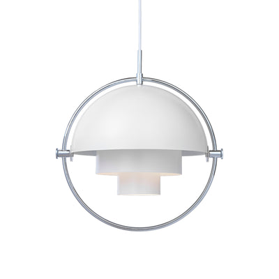 Multi-Light Pendant - Chrome / White