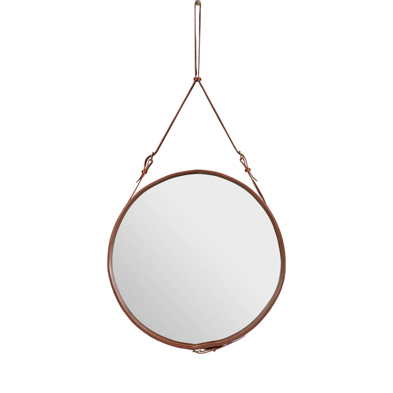 Adnet Circulaire Mirror - Tan by Jacques Adnet | DSHOP