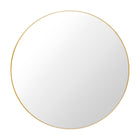 Gubi Round Wall Mirror With Polished Brass Frame | DSHOP