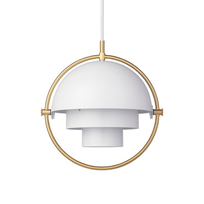 Multi-Light Pendant - Brass/White