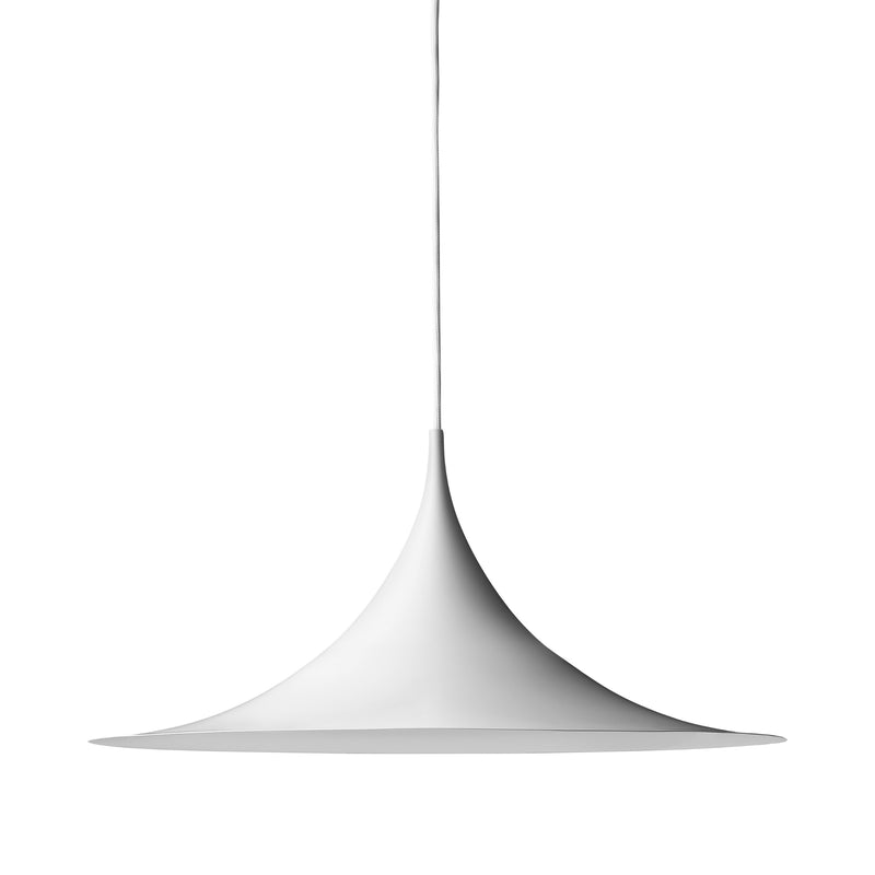 Semi Pendant Light in Matte White