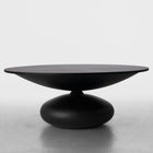 Sculptural Round Black Table | DSHOP