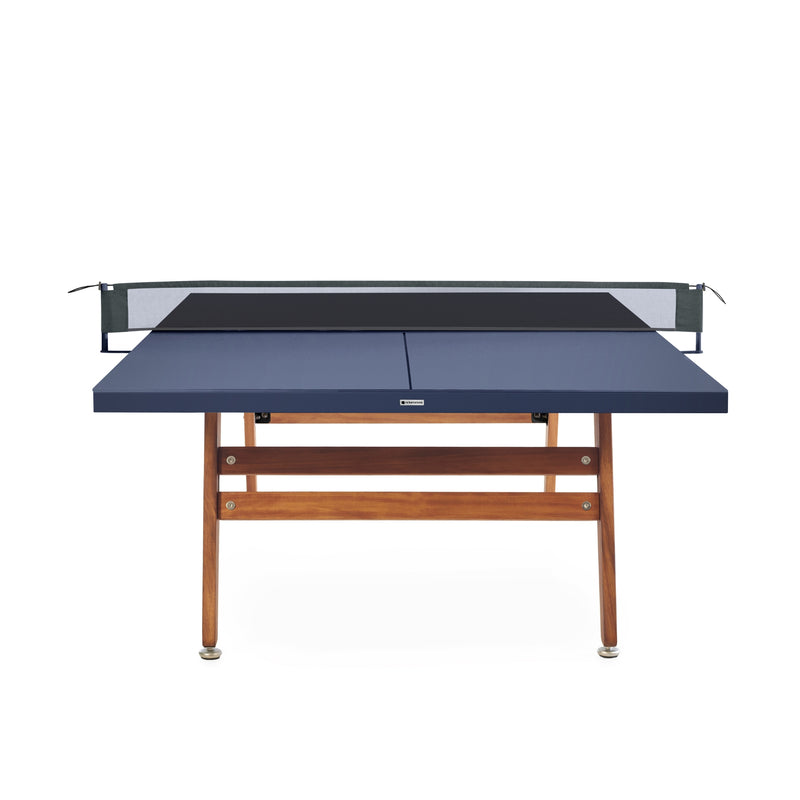 RS Barcelona RS Ping Pong Table Stationary – Luxury Game Table in Steel Blue
