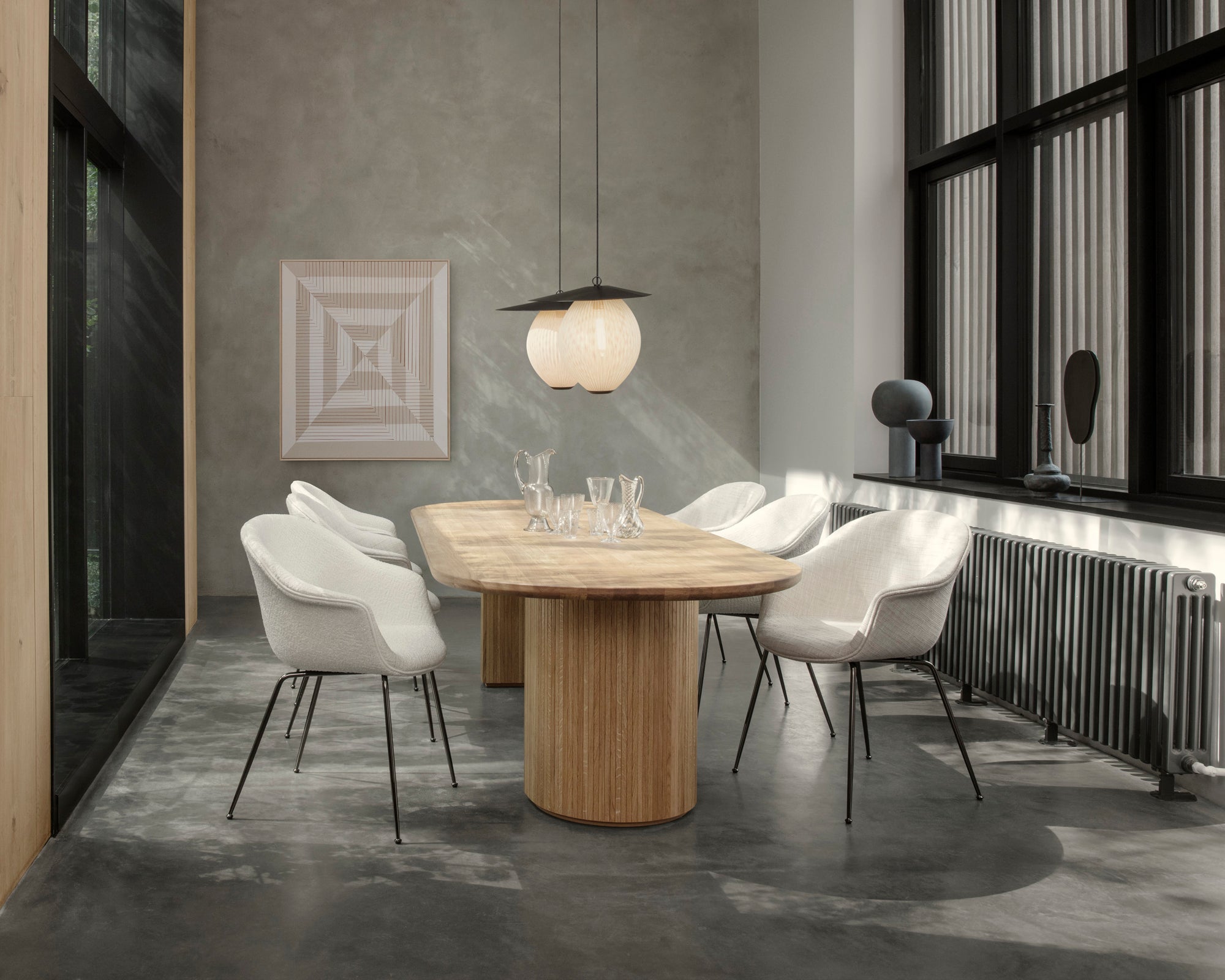 Gubi Moon Dining Table - Elliptical by Space Copenhagen | DSHOP