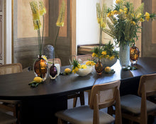 Brown Black Wood Dining Table | DSHOP