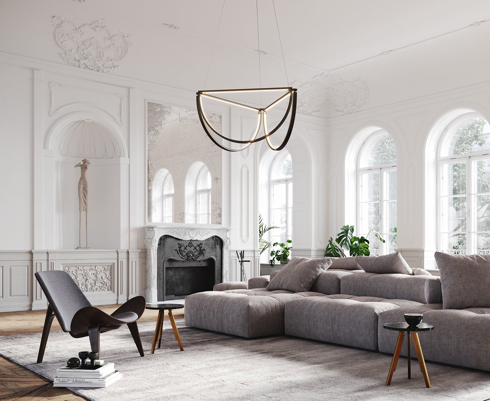 Chord Cluster Minimal LED Chandelier | DSHOP