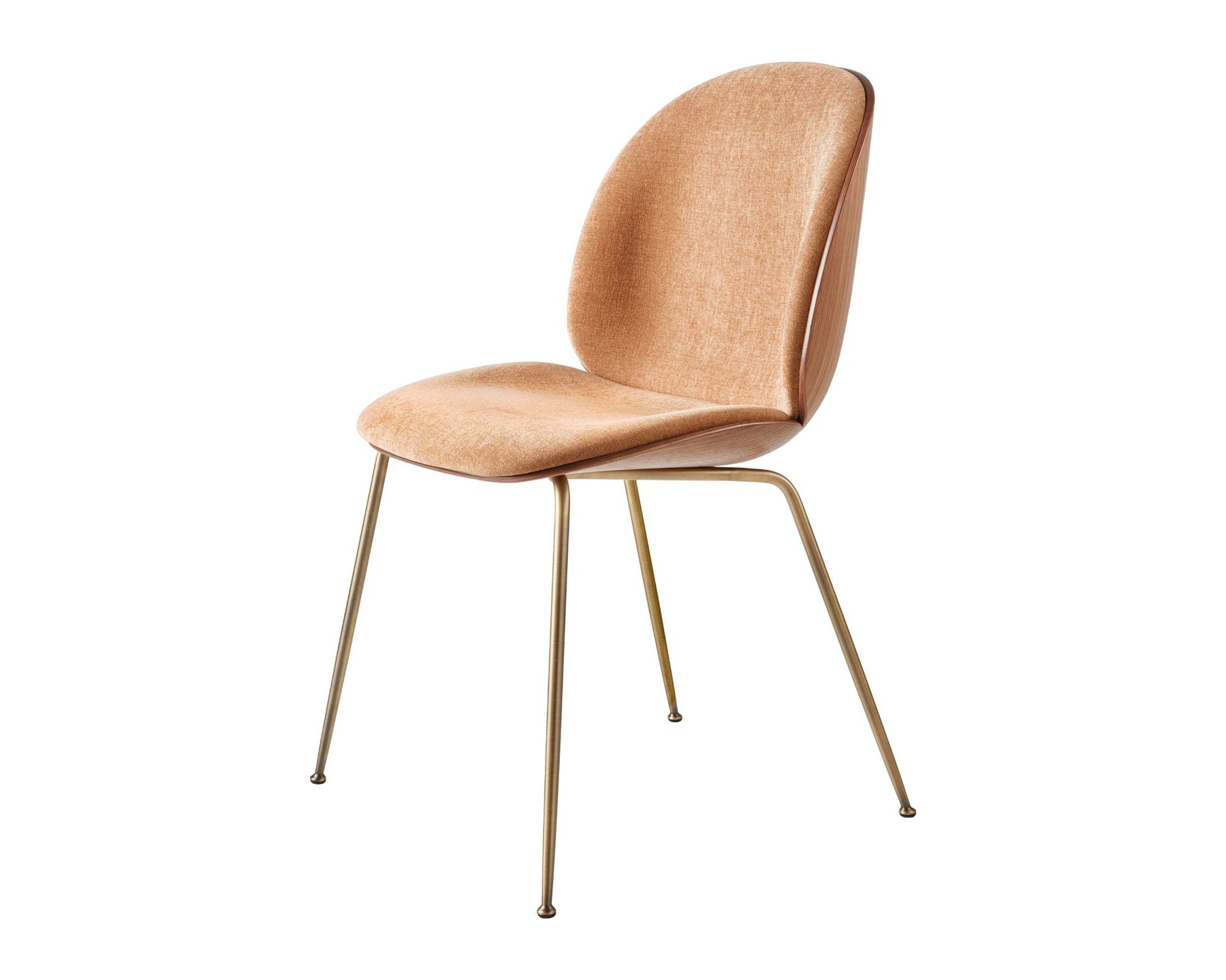 Modern Upholstered Walnut Chair | DSHOP