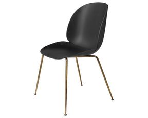 Black Dining Chair with Antique Brass Base | DSHOP