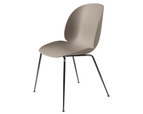 New Beige Dining Chair with Black Chrome Base | DSHOP