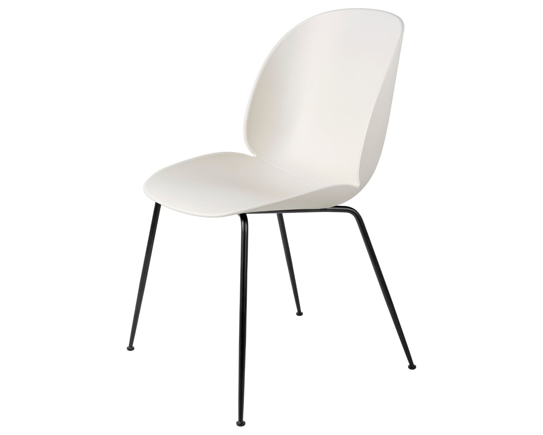 Alabaster White Dining Chair with Black Base | DSHOP