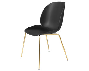 Black Dining Chair with Brass Base | DSHOP