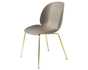 New Beige Dining Chair with Brass Base | DSHOP