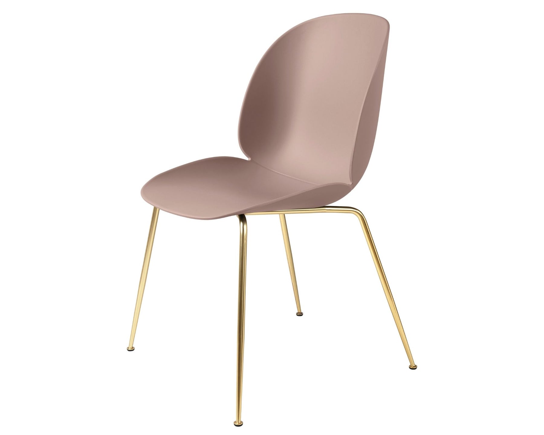 Sweet Pink Dining Chair with Brass Base | DSHOP