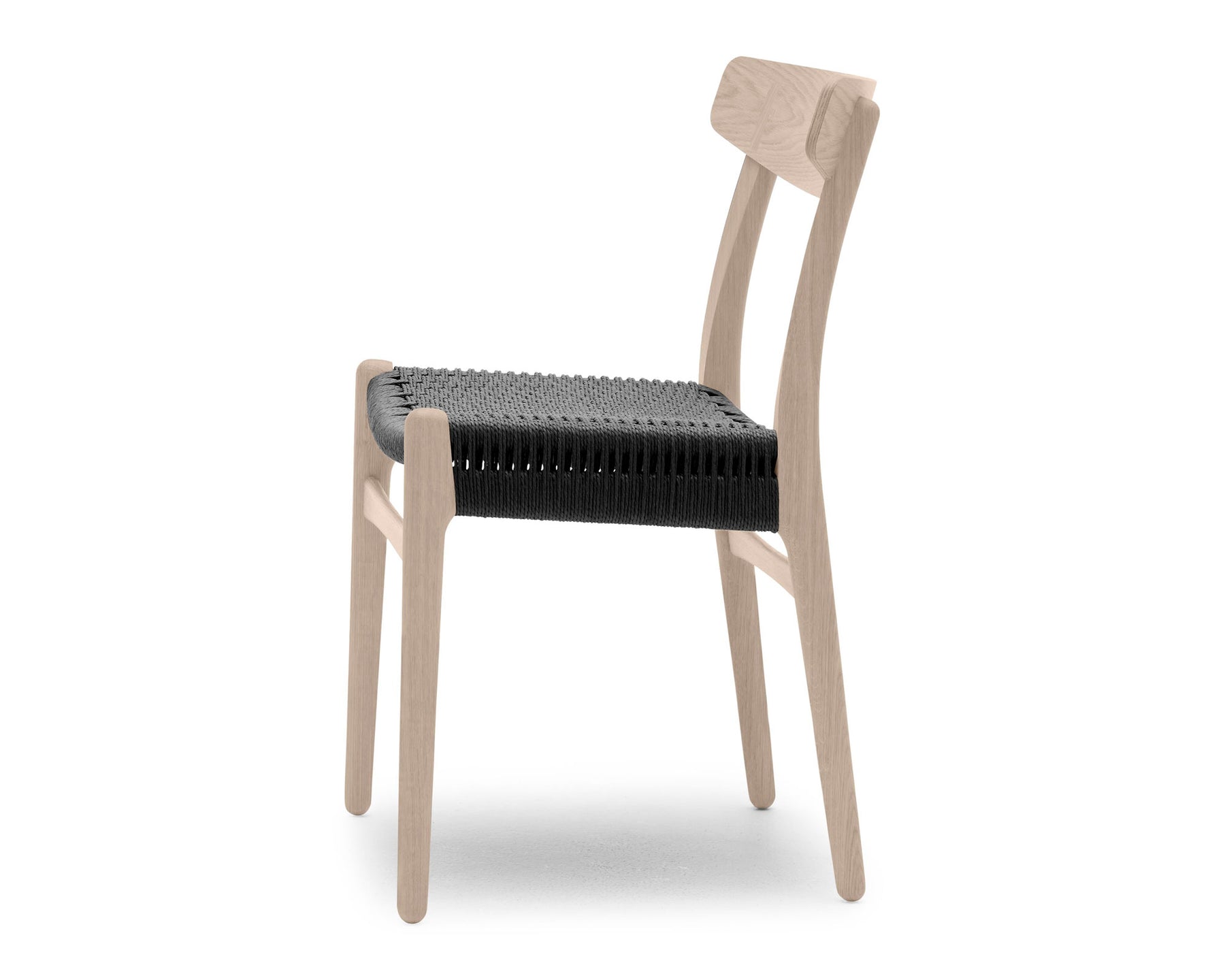 Oak Dining Chair With Black Paper Cord | DSHOP