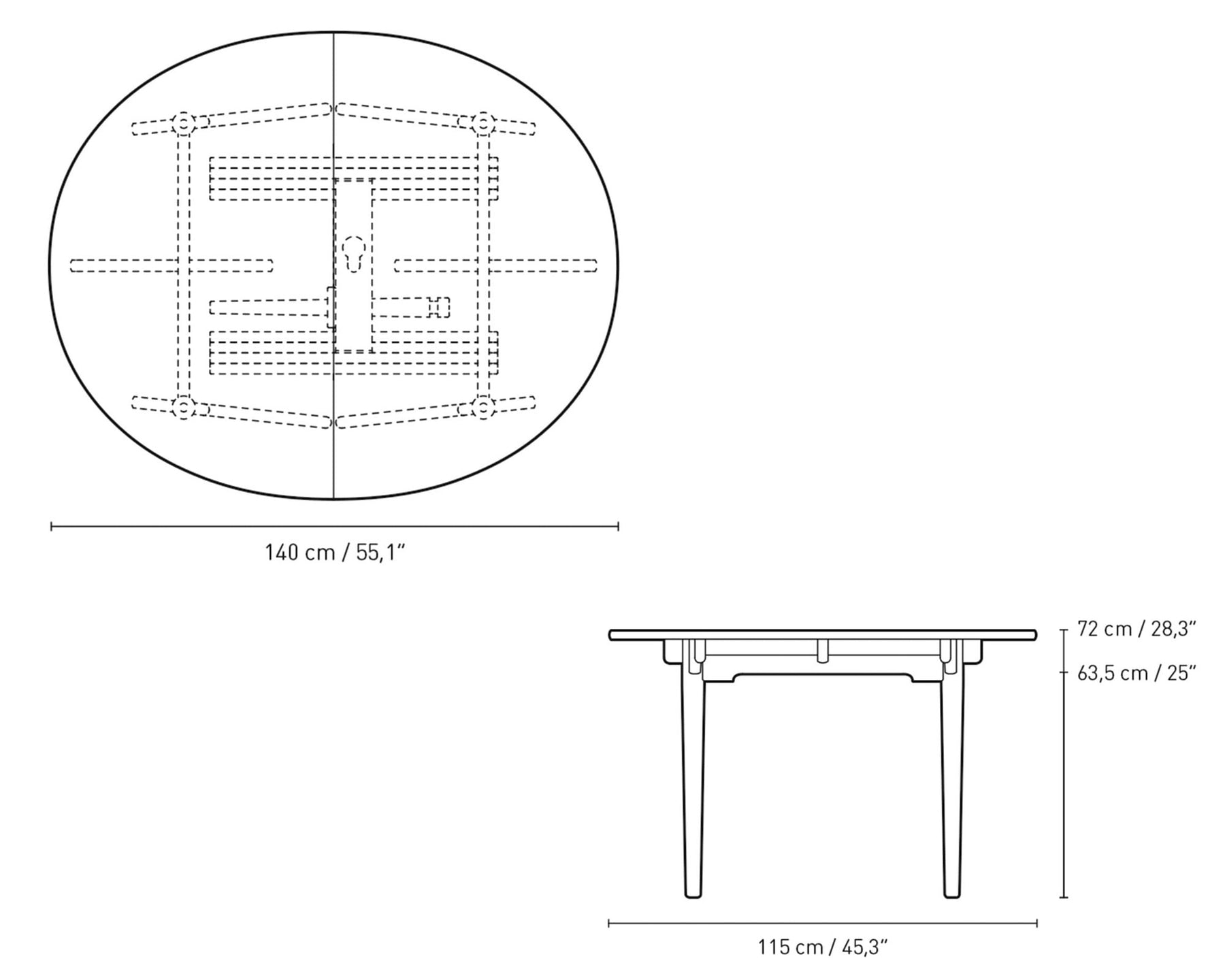 Small Oval Dining Table | DSHOP