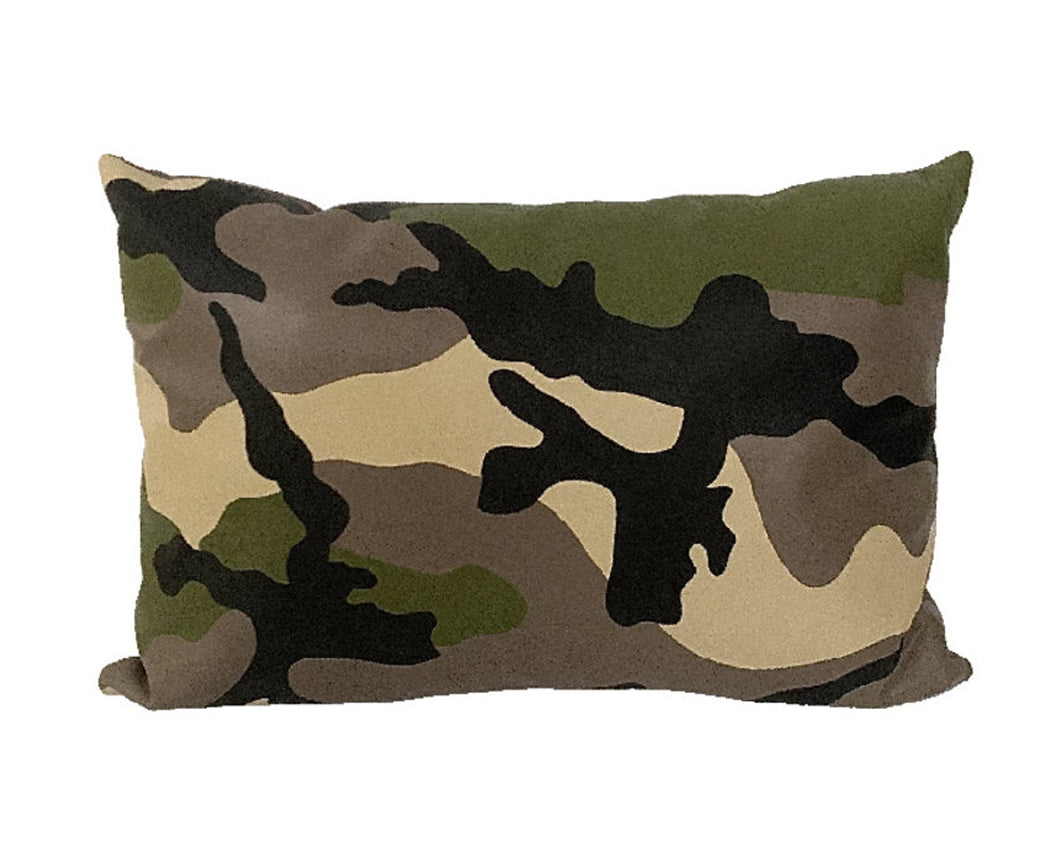 Camouflage Leather Pillow | DSHOP