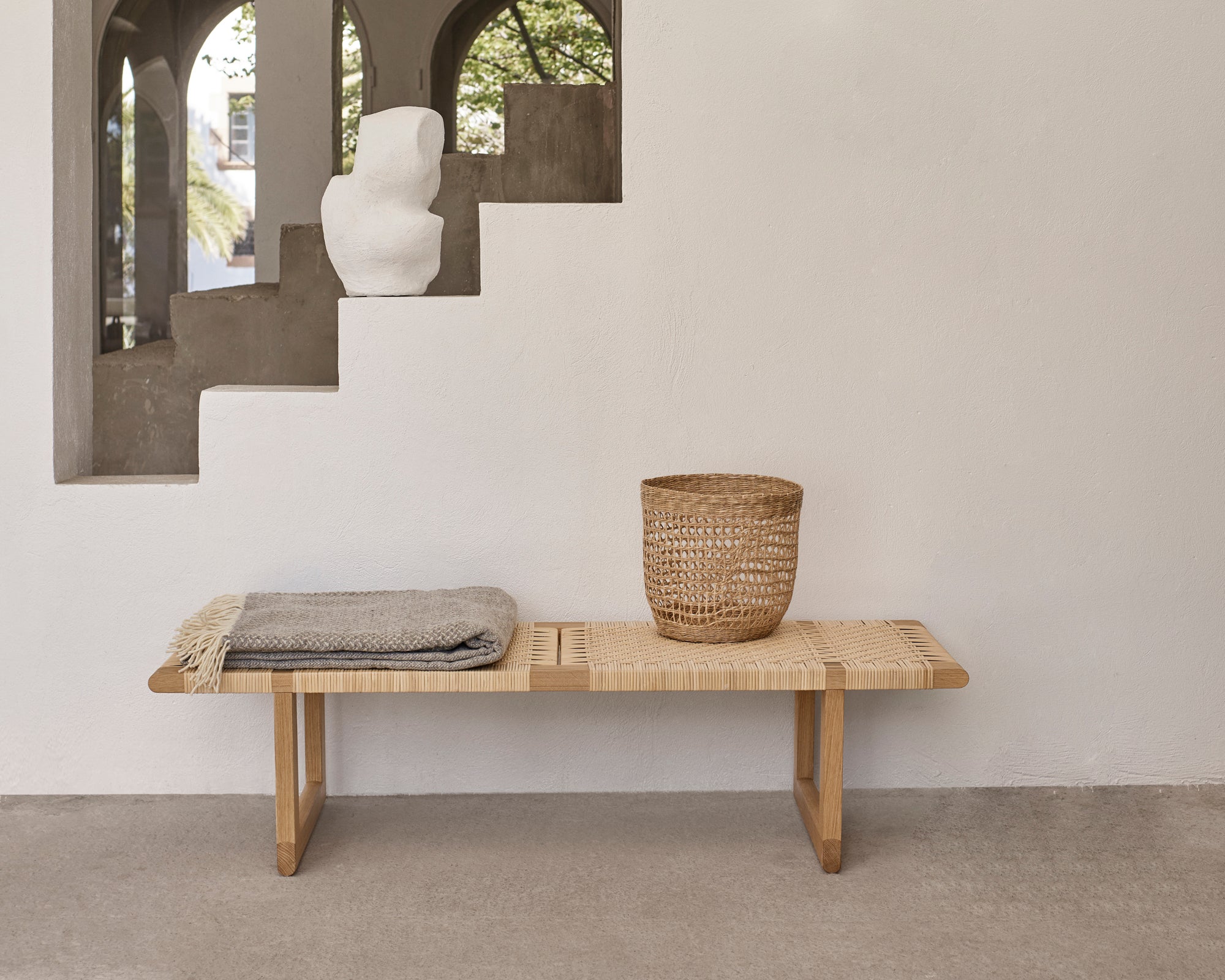 Carl Hansen & Son BM0488 Table Bench by Borge Mogensen | DSHOP