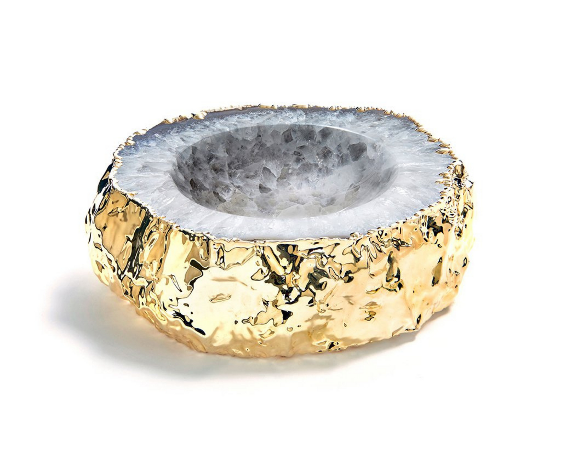 Cascita Bowl - Natural Agate and 24k Gold | DSHOP