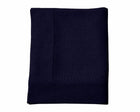 Bari Criss Cross Cashmere Throw - Navy | DSHOP