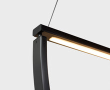 Minimal LED Chandelier in Gunmetal Black | DSHOP