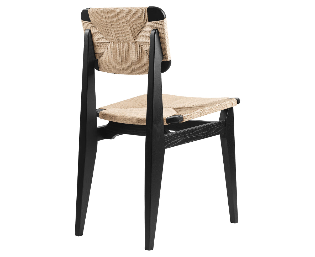Black Stained Chair with Paper Cord | DSHOP
