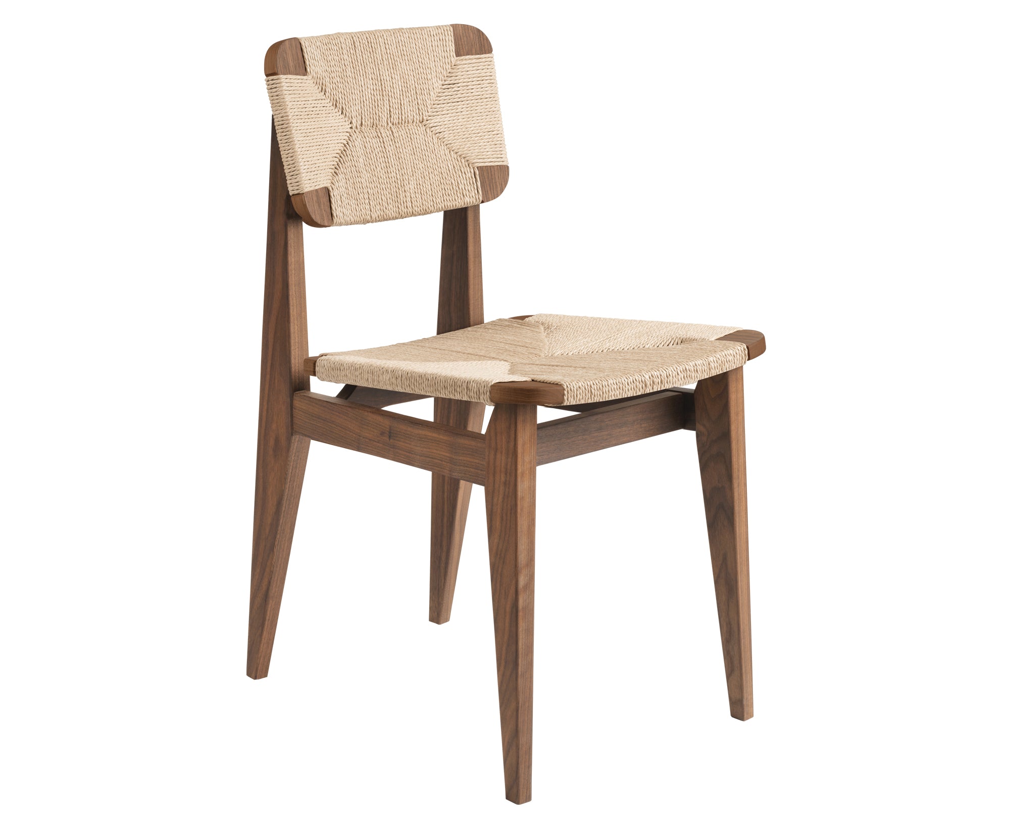Gubi C-Chair Dining Chair Paper Cord & Wood by Marcel Gascoin | DSHOP