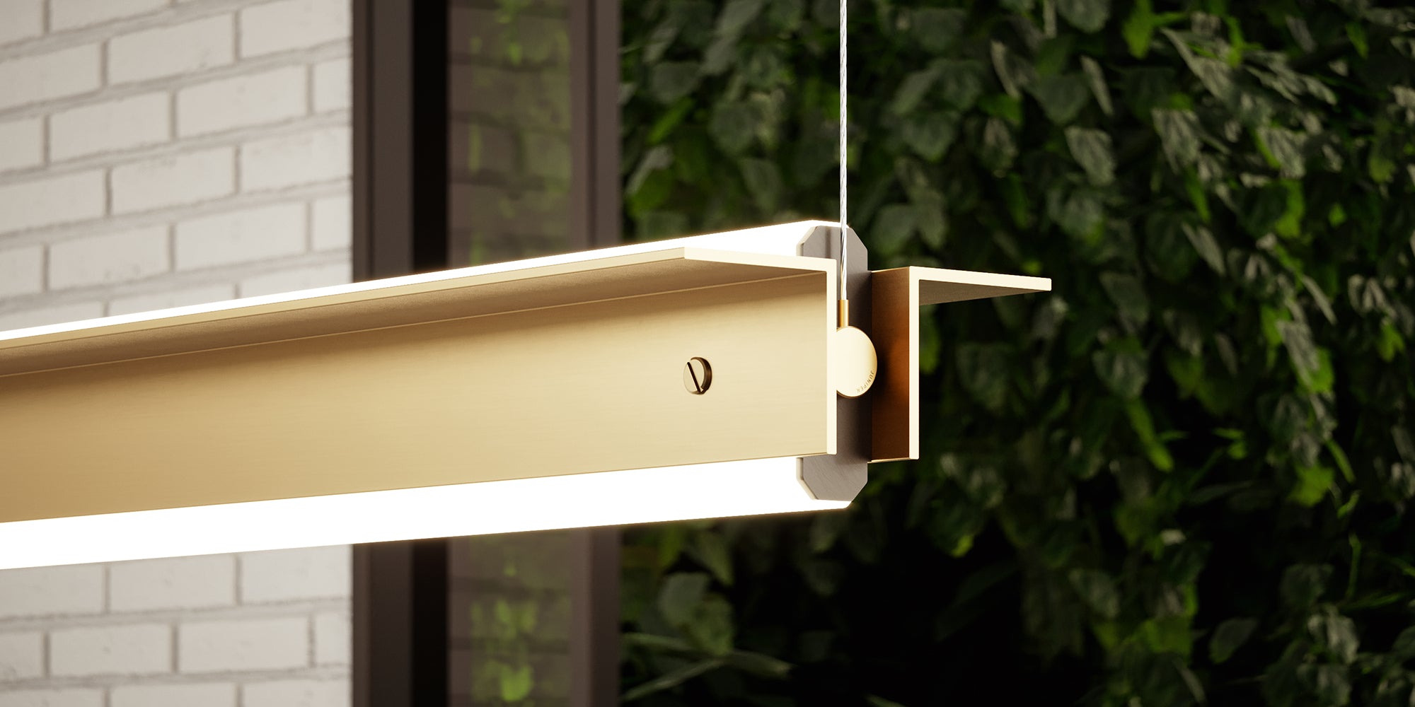 Long Brass Pendant Light | DSHOP