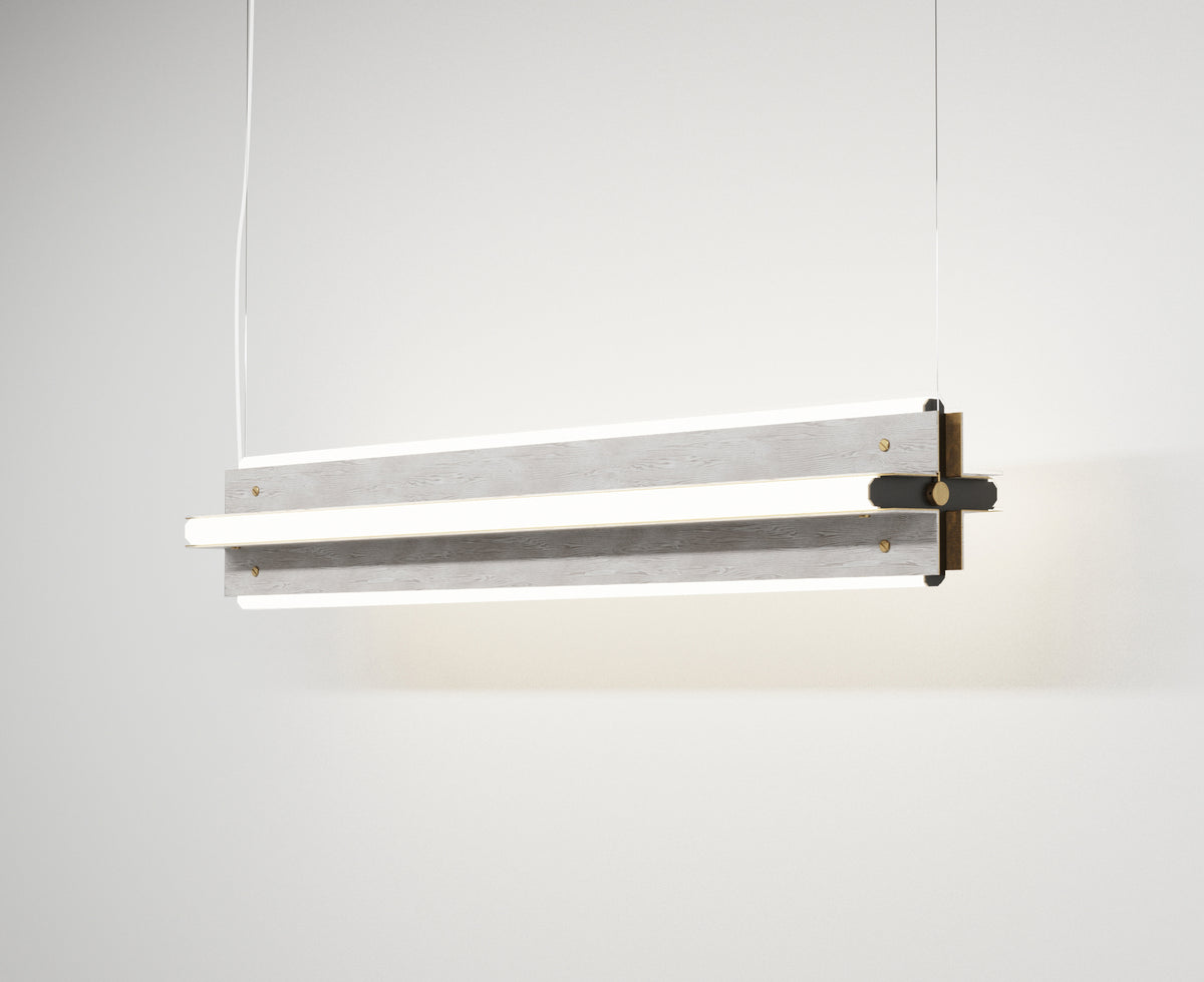 Grey Wood Pendant Light | DSHOP