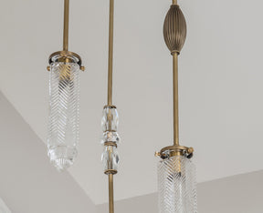 MJ Chrysler Chandelier With Vintage Jewelry - 3 Arm | DSHOP