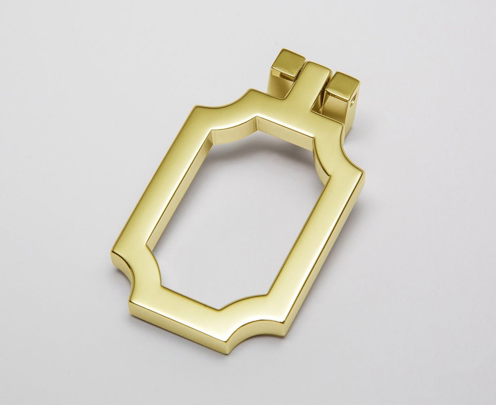 Classic-03 Drop Pull in Polished Brass