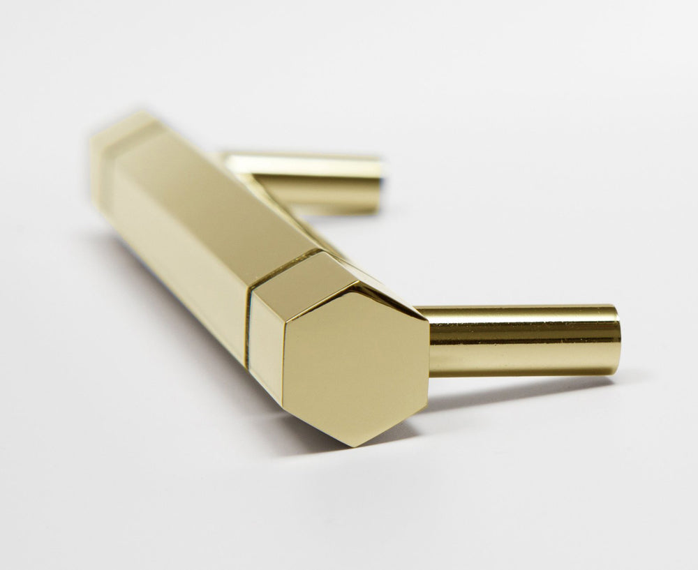 Facet-01 Handle - Polished Brass | DSHOP