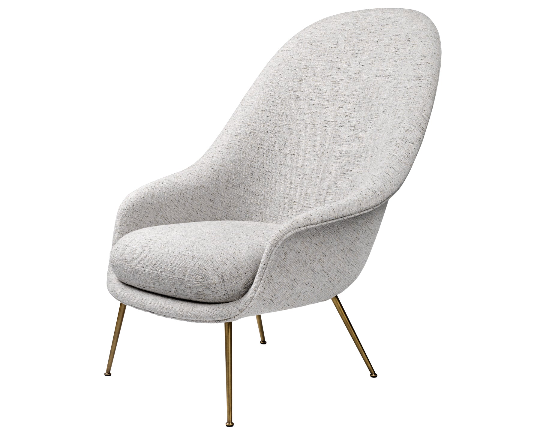 Bat Lounge Chair High Back - Conic Base by GamFratesi | DSHOP