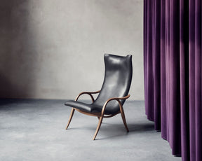 Leather & Walnut Wood Chair | DSHOP