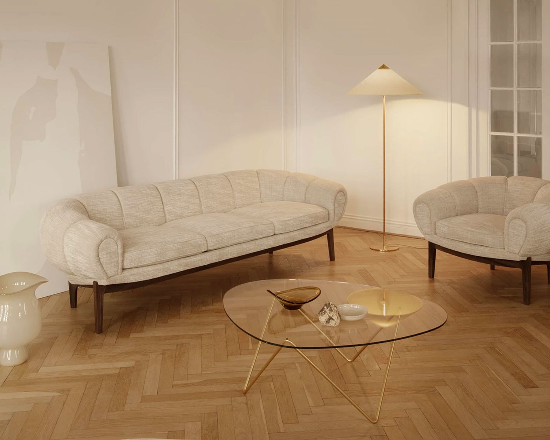 Oval Glass Coffee Table | DSHOP