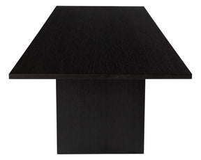 Brown Black Rectangle Dining Table | DSHOP