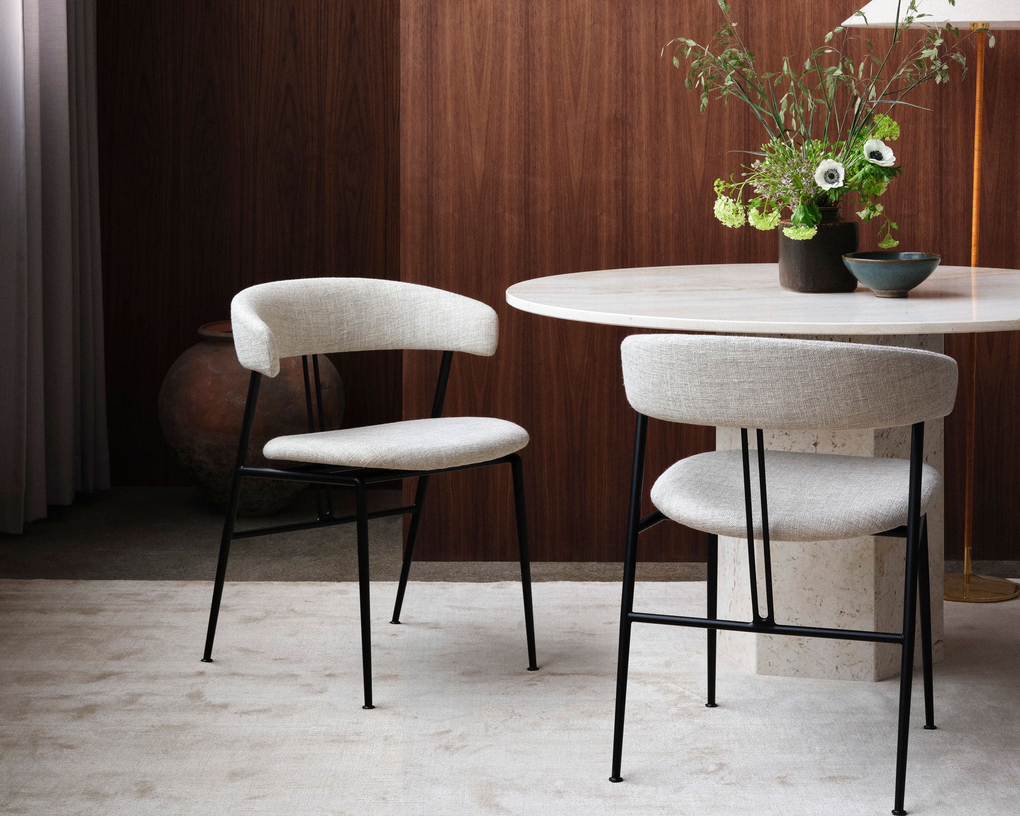 Violin Dining Chair - Fully Upholstered