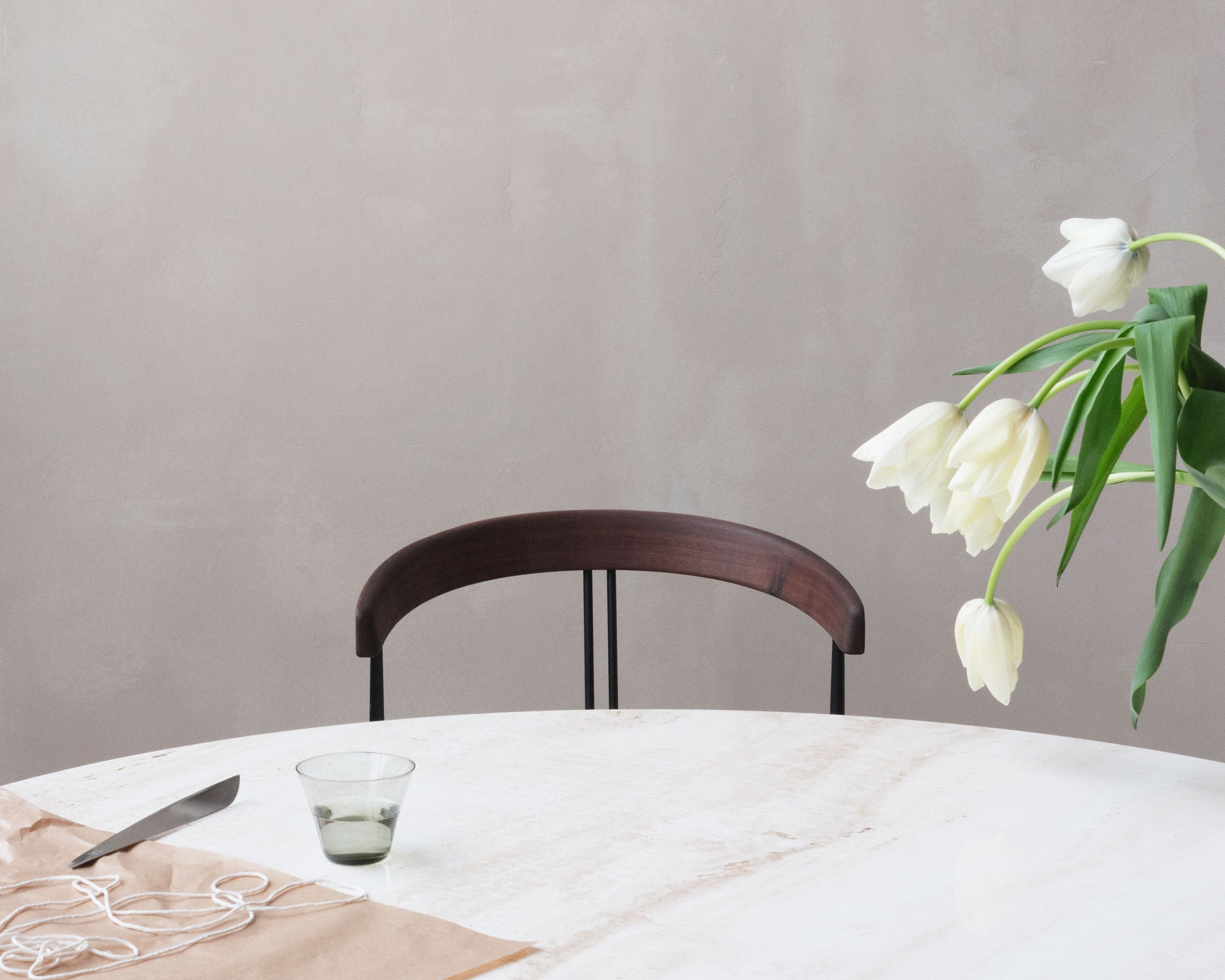 Violin Dining Chair - Wood Backrest