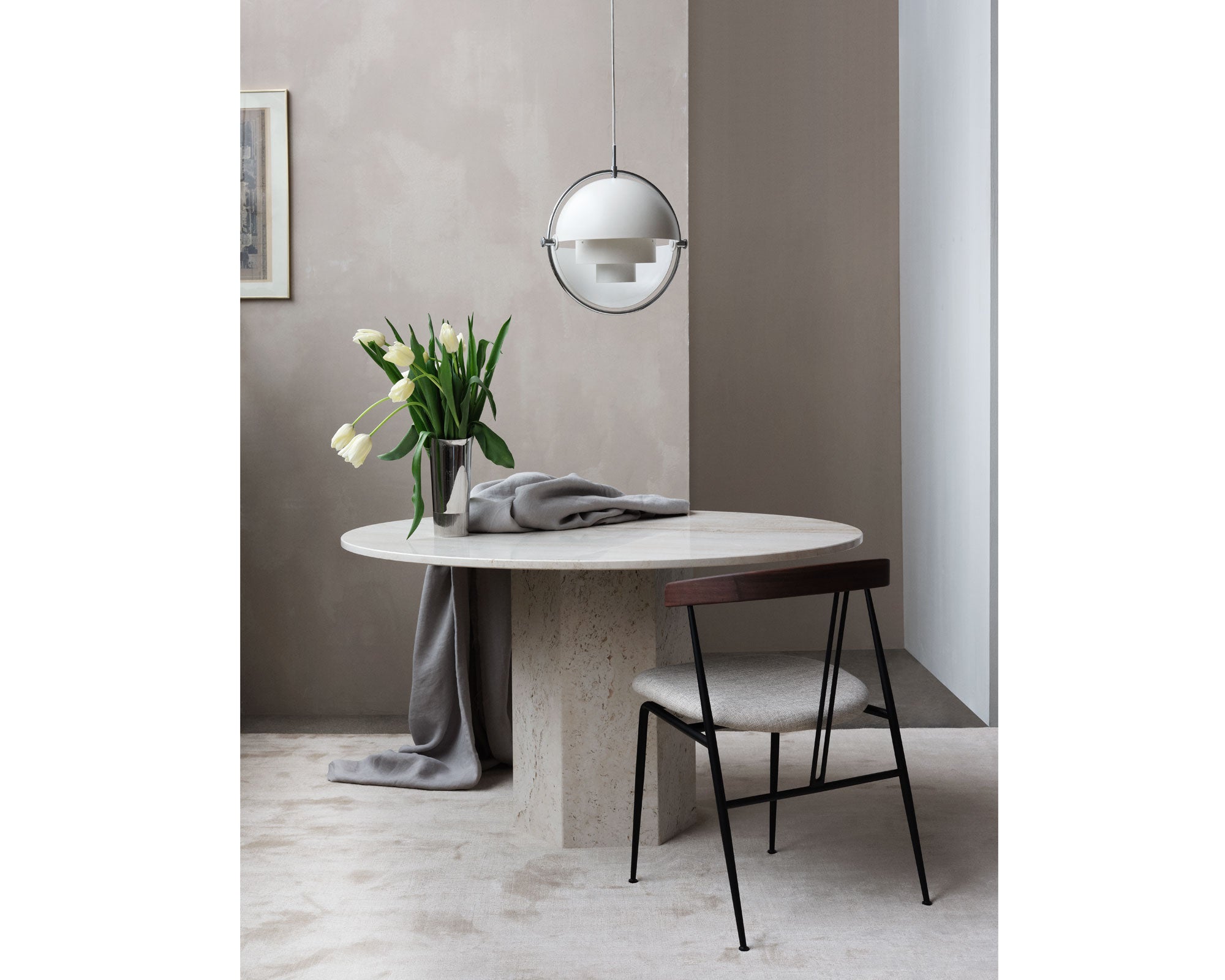 Violin Dining Chair - Wood Backrest